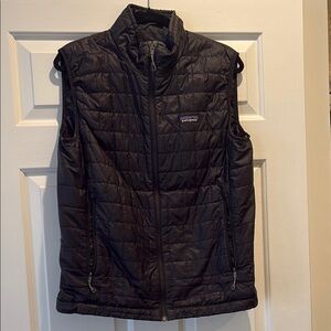 Men’s Black Quilted Vest by Patagonia